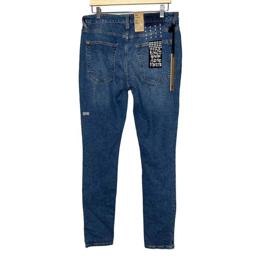 Ksubi Van Winkle Blazed Trashed Skinny Jeans Size 34 NEW